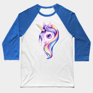 Candy Pop Unicorn Baseball T-Shirt